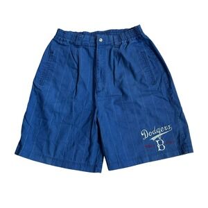 Brooklyn‎ Dodgers Pinstripe Shorts Mens Sz XL Mirage First String 80s 90s READ